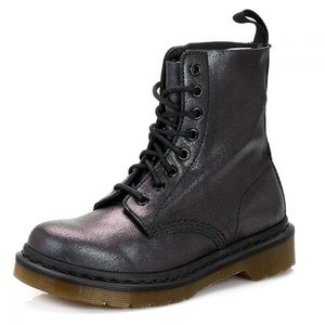 Black Pascal Crackle Suede Dr. Martens